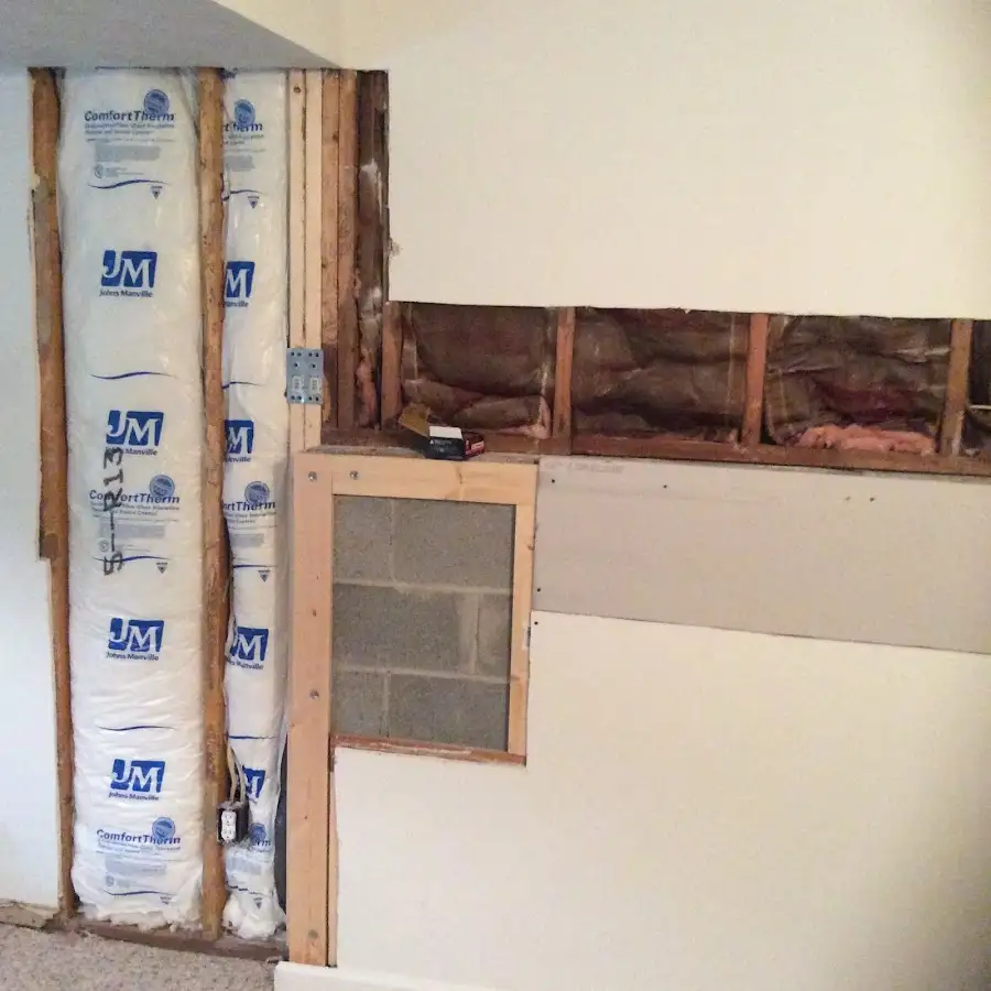 Wall insulation replacement during Contents Cleaning & Restoration in Winona